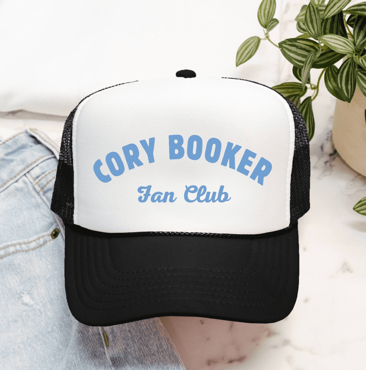 Cory Booker Fan Club Embroidered Trucker Hat - Image 2