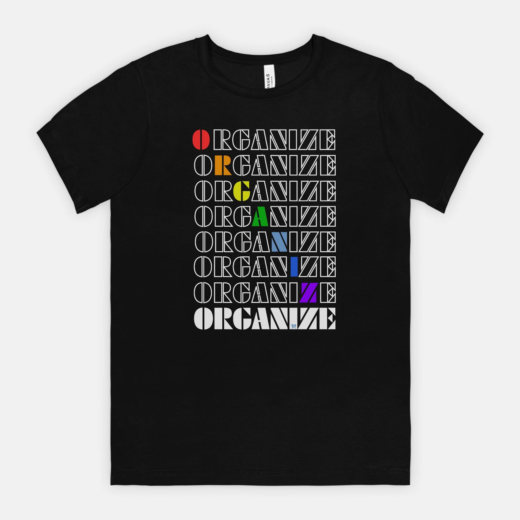 Rainbow Organize Tee Little Blue Shop