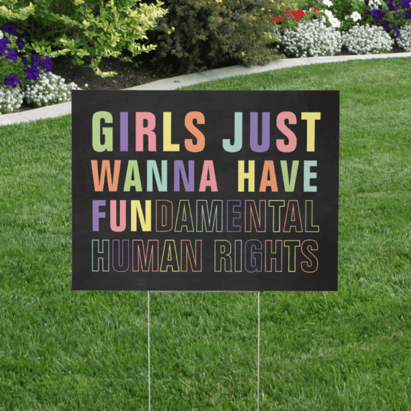 Girls Just Wanna Have Fundamental Human Rights Sign