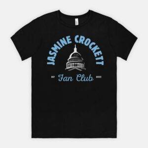 Jasmine Crockett Fan Club Tee Mockup Little Blue Shop