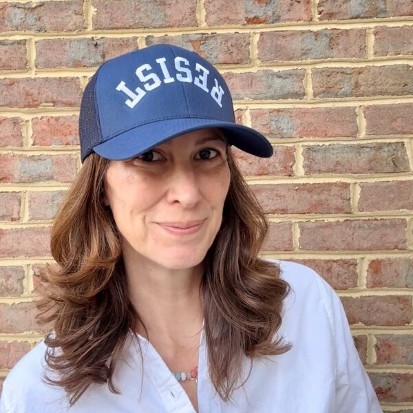 Resist Embroidered Trucker Hat