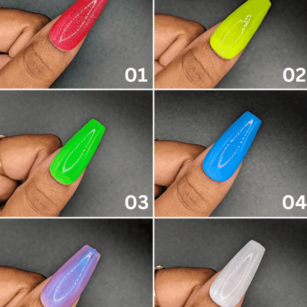 Summer Solid Color *Choose Your Color* – Hand-painted Reusable Press-On Nail Extensions 10 or 23 nails