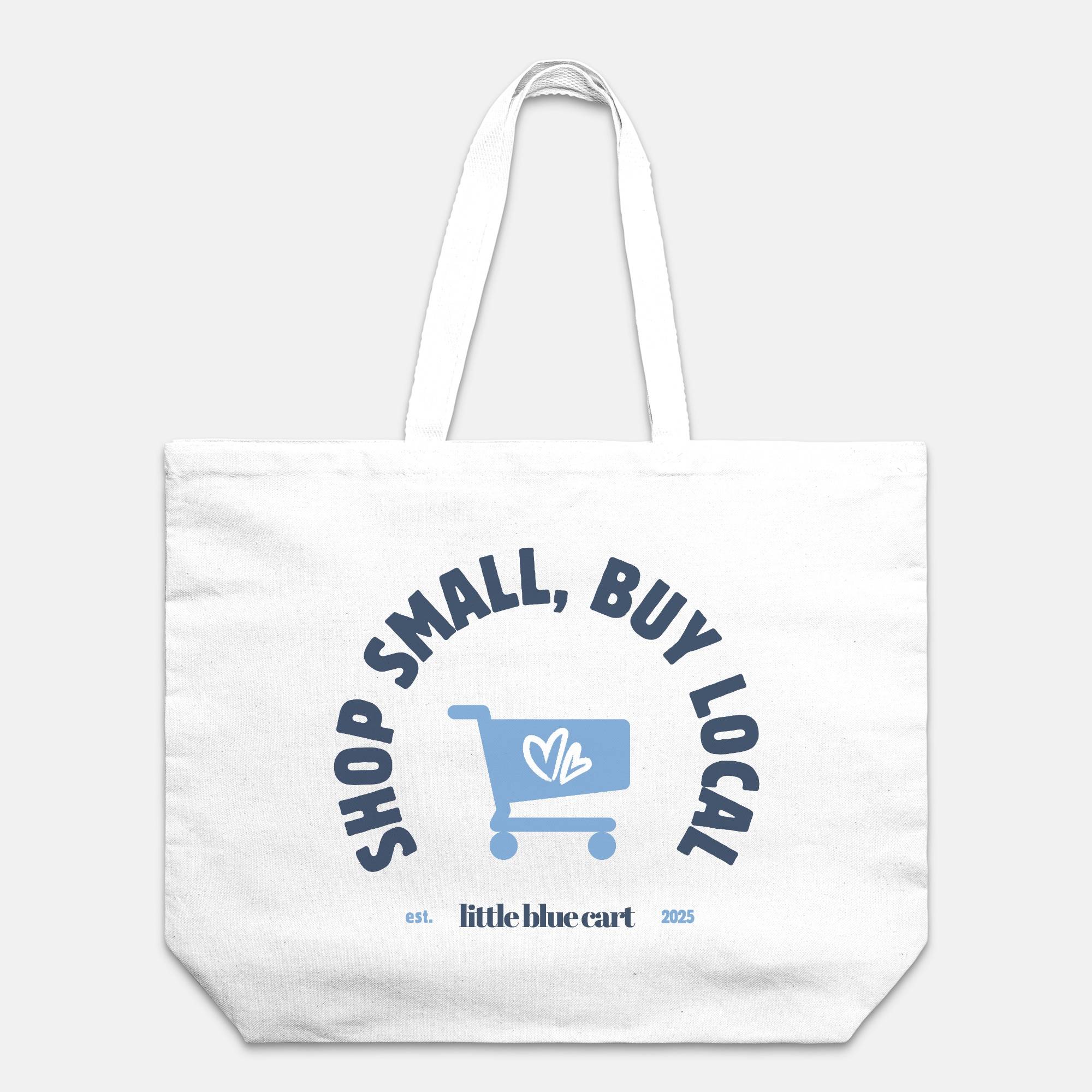 Shop Small Buy Local Oversized Tote Little Blue Shop
