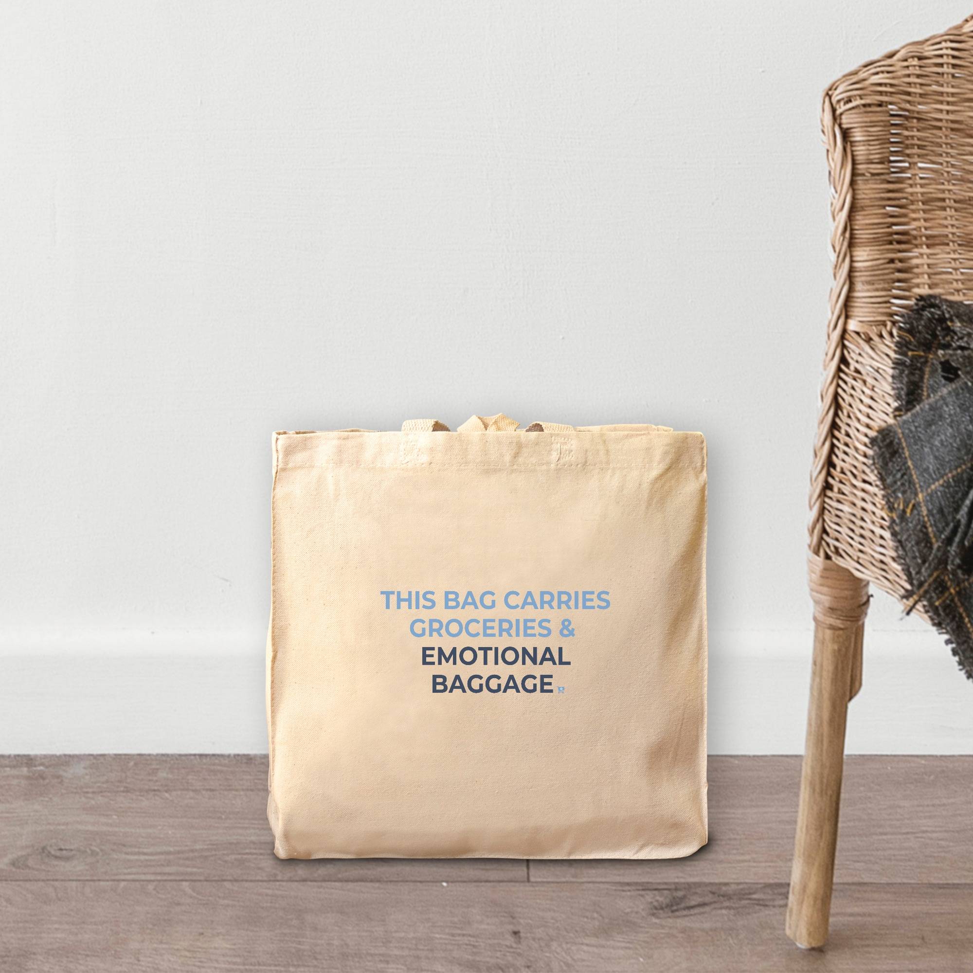 This Bag Carries Groceries and Emotional Baggage Tote Little Blue Shop