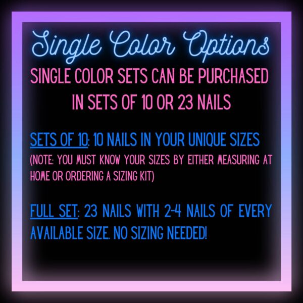 Reflective Glitter Solid Color *Choose Your Color* – Hand-painted Reusable Press-On Nail Extensions 10 or 23 nails