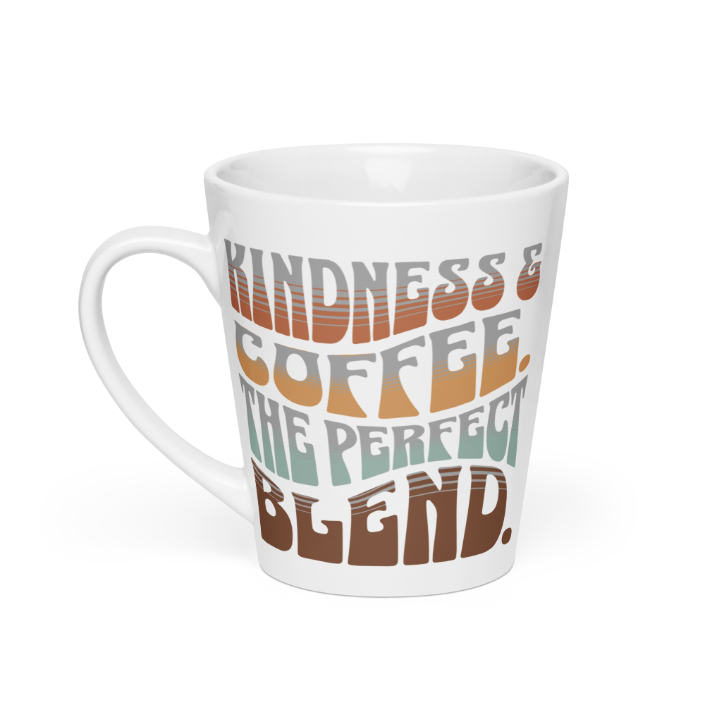 Latte Mug - "Coffee & Kindness, The Perfect Blend" - Image 5