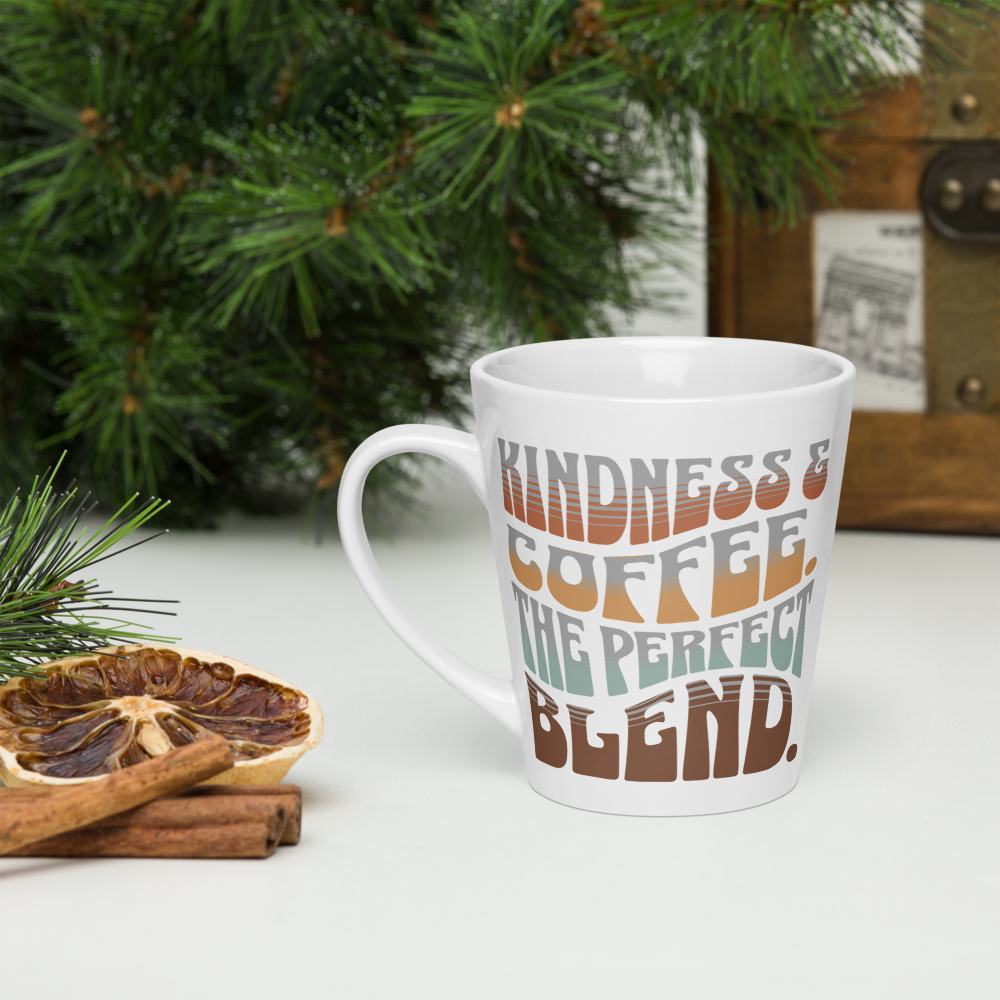 Latte Mug - "Coffee & Kindness, The Perfect Blend" - Image 6
