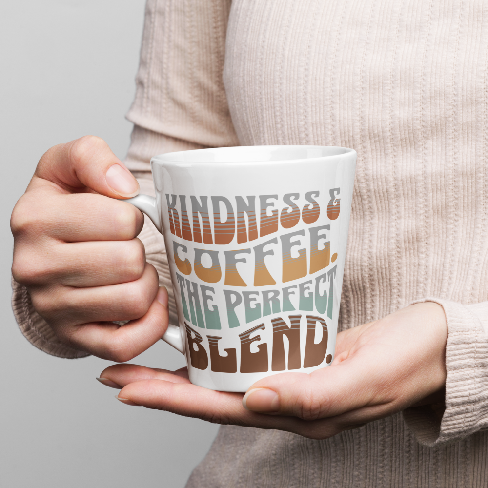 Latte Mug - "Coffee & Kindness, The Perfect Blend" - Image 7