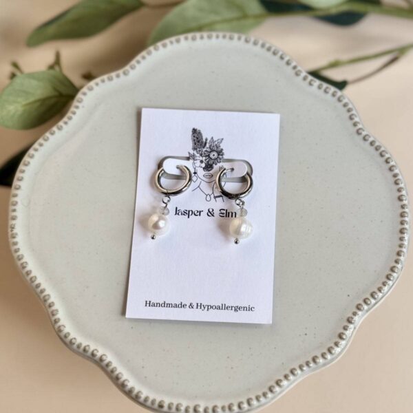 Freshwater Pearl Huggie Hoops