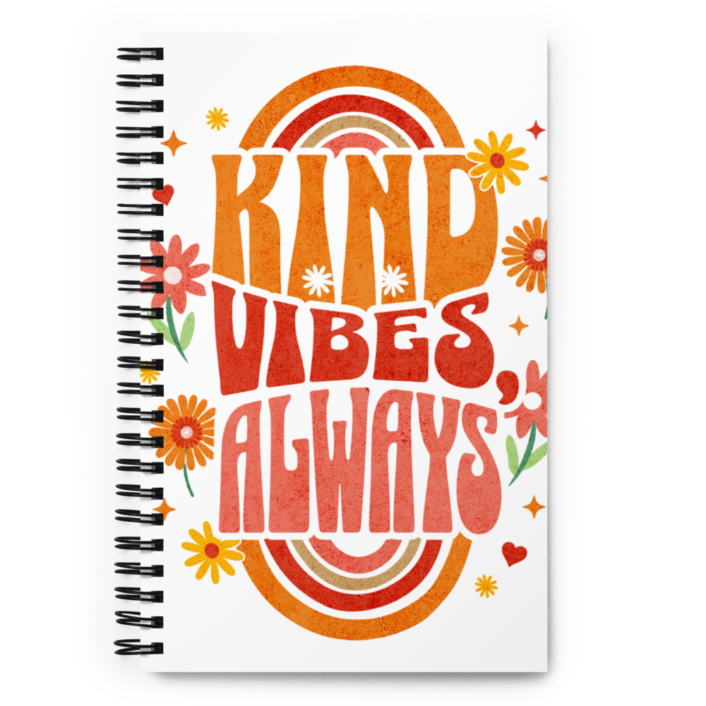 Spiral Notebook - "Kind Vibes Only" - Image 2