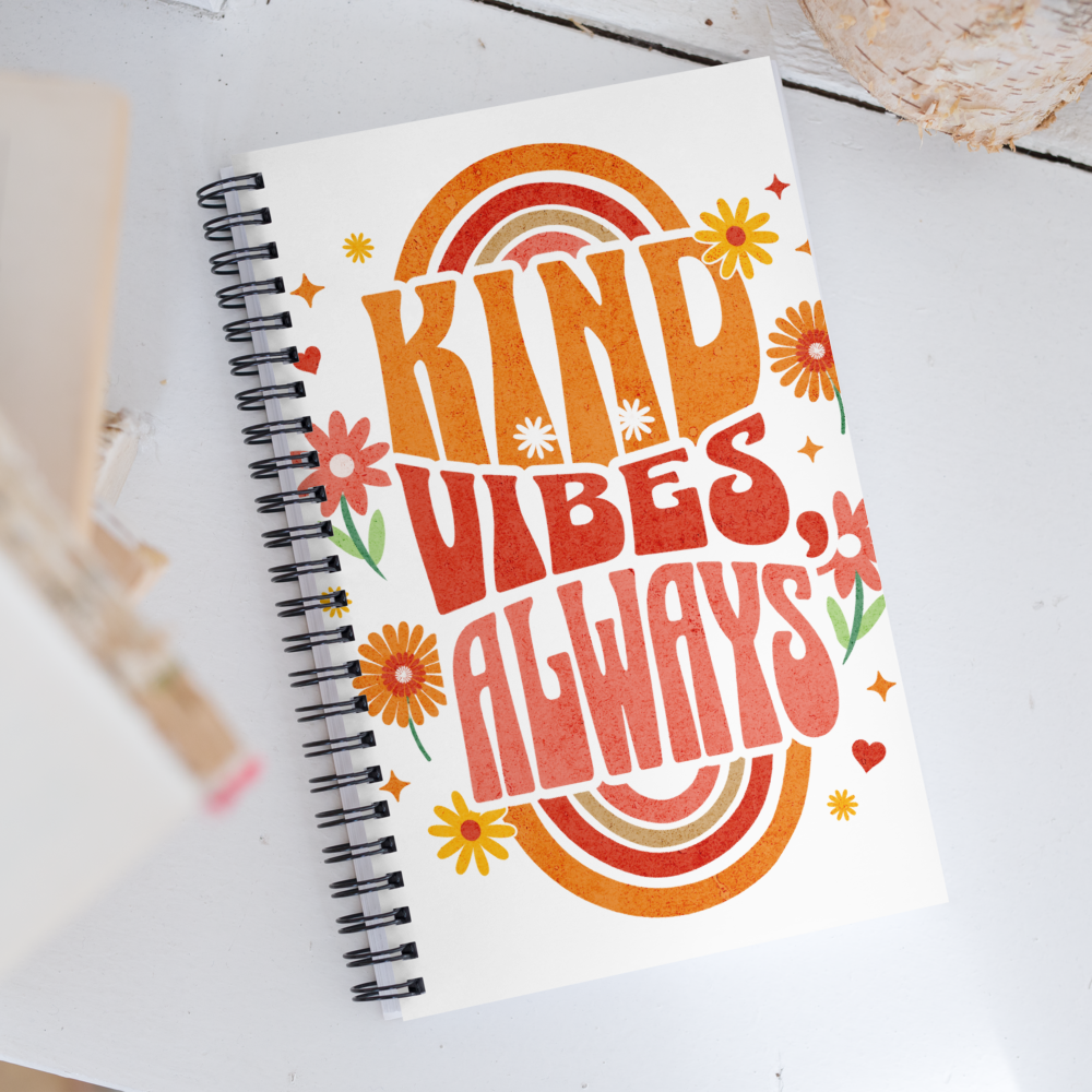 Spiral Notebook - "Kind Vibes Only" - Image 3