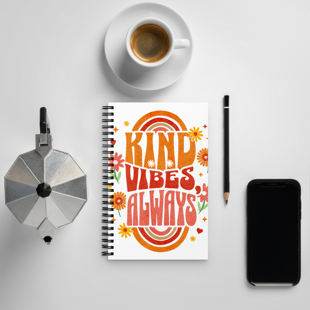Spiral Notebook - "Kind Vibes Only" - Image 7