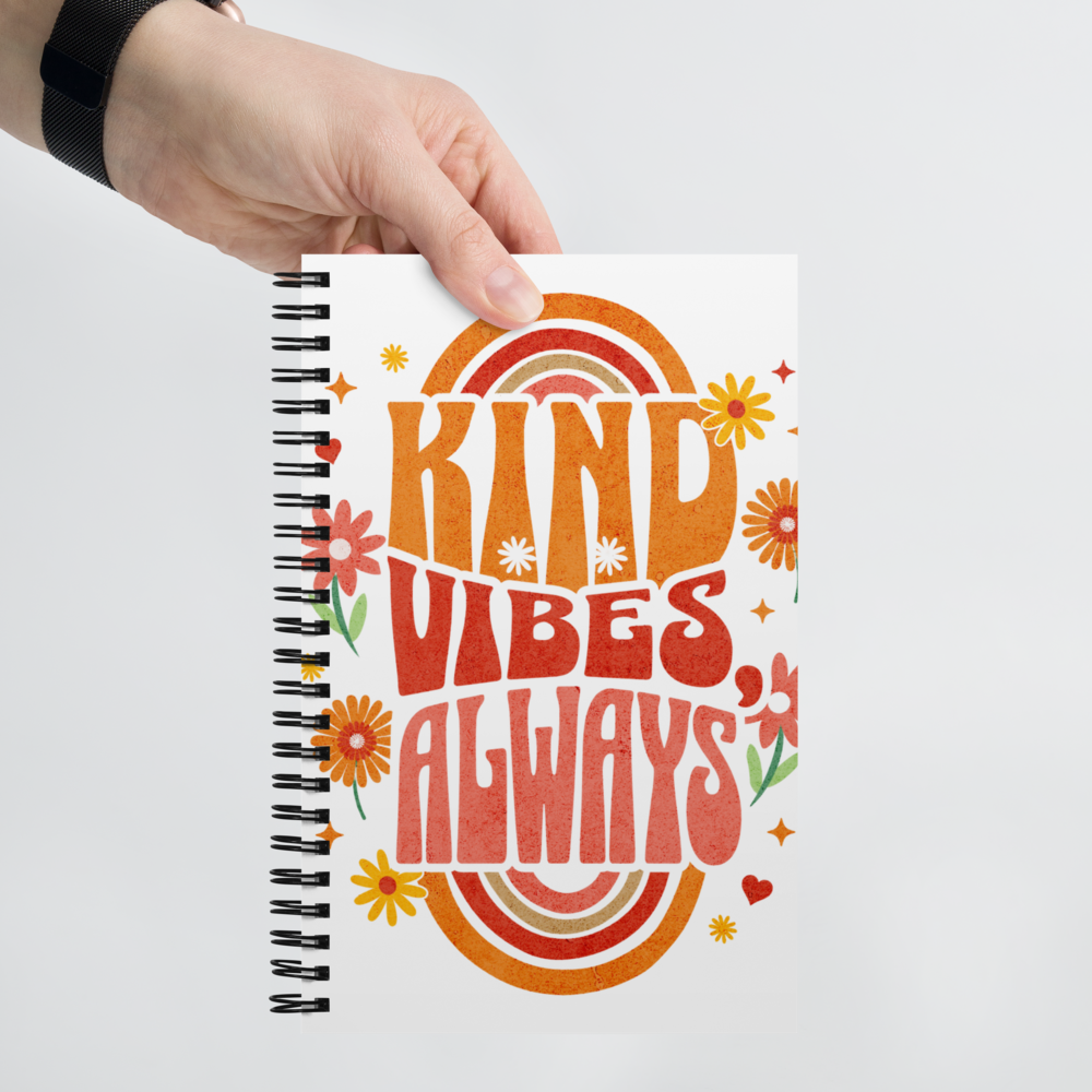 Spiral Notebook - "Kind Vibes Only" - Image 5