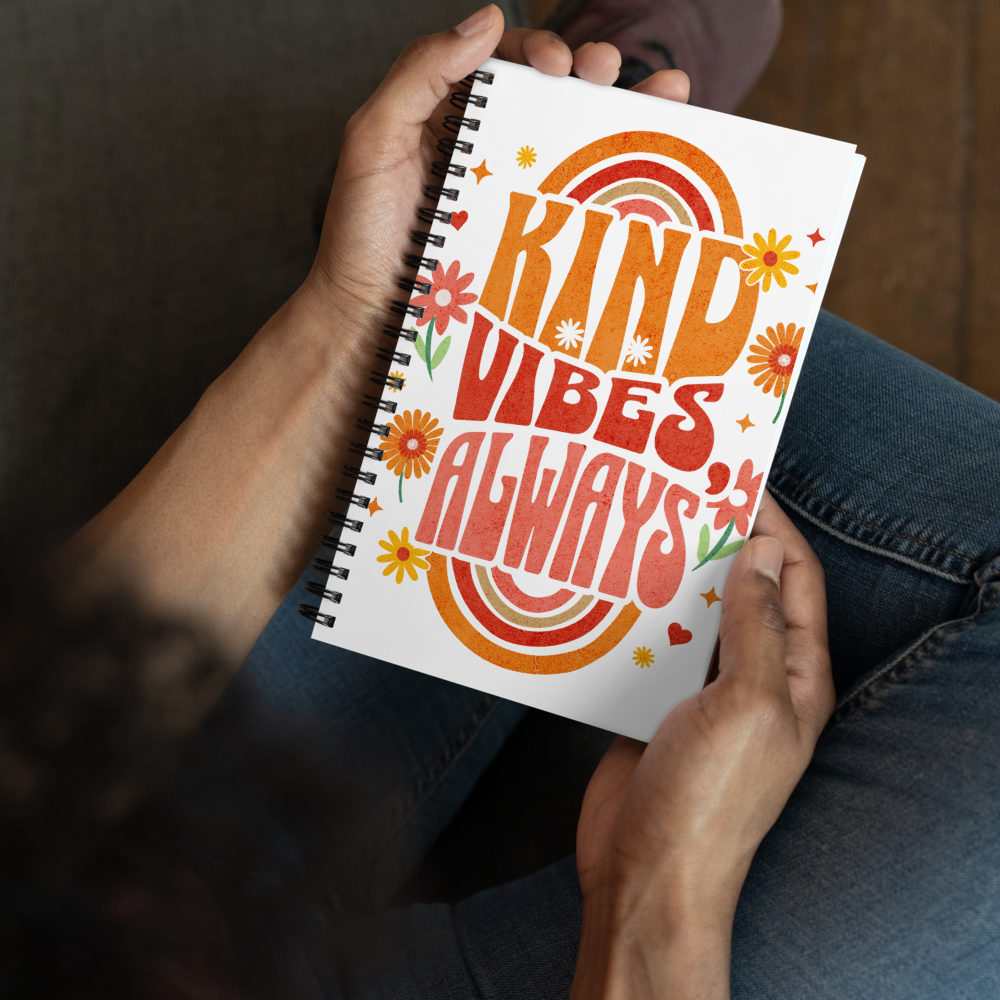 Spiral Notebook - "Kind Vibes Only" - Image 6