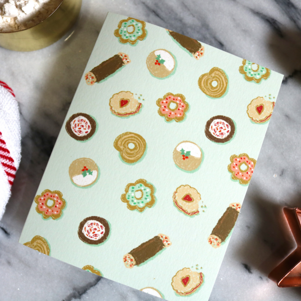 Holiday Cookies Christmas Greeting Card