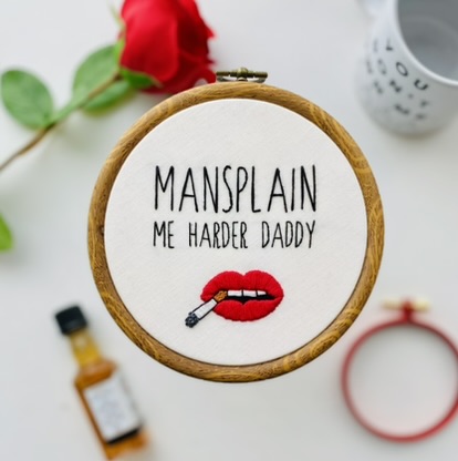 Mansplain me harder daddy // PDF Pattern Download