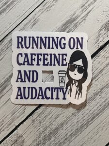 Running on caffeine Sticker