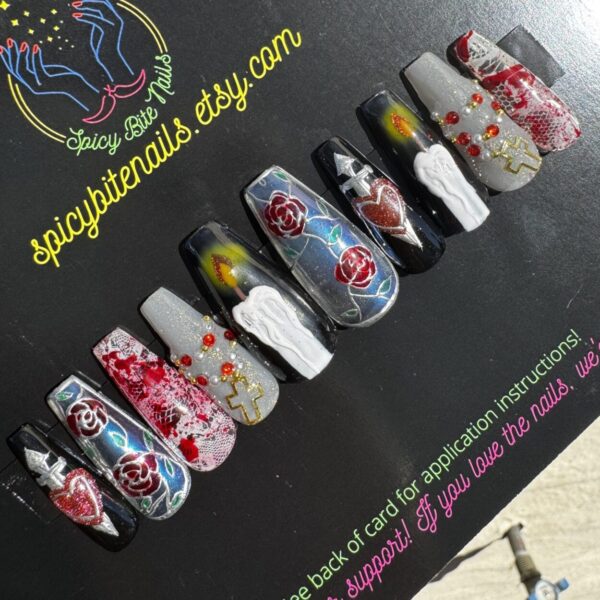 Nothing Like My Father – Beyonce ‘Daughter’ Cowboy Carter Inspired False Press-On Nail Extensions 10pcs