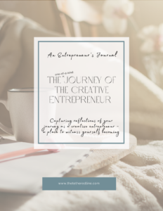 Journal | Creative Entrepreneur's Journey