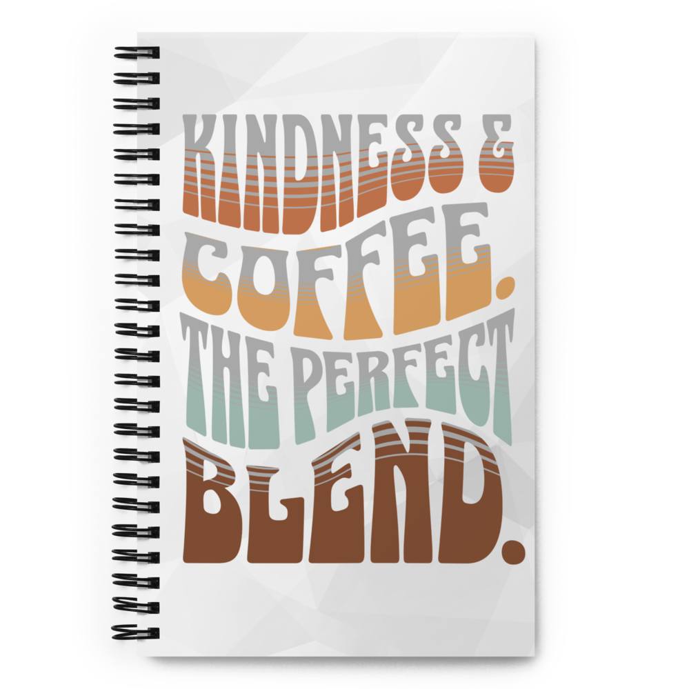 Spiral Notebook – Kindness Project - Coffee & Kindness — The Perfect Blend