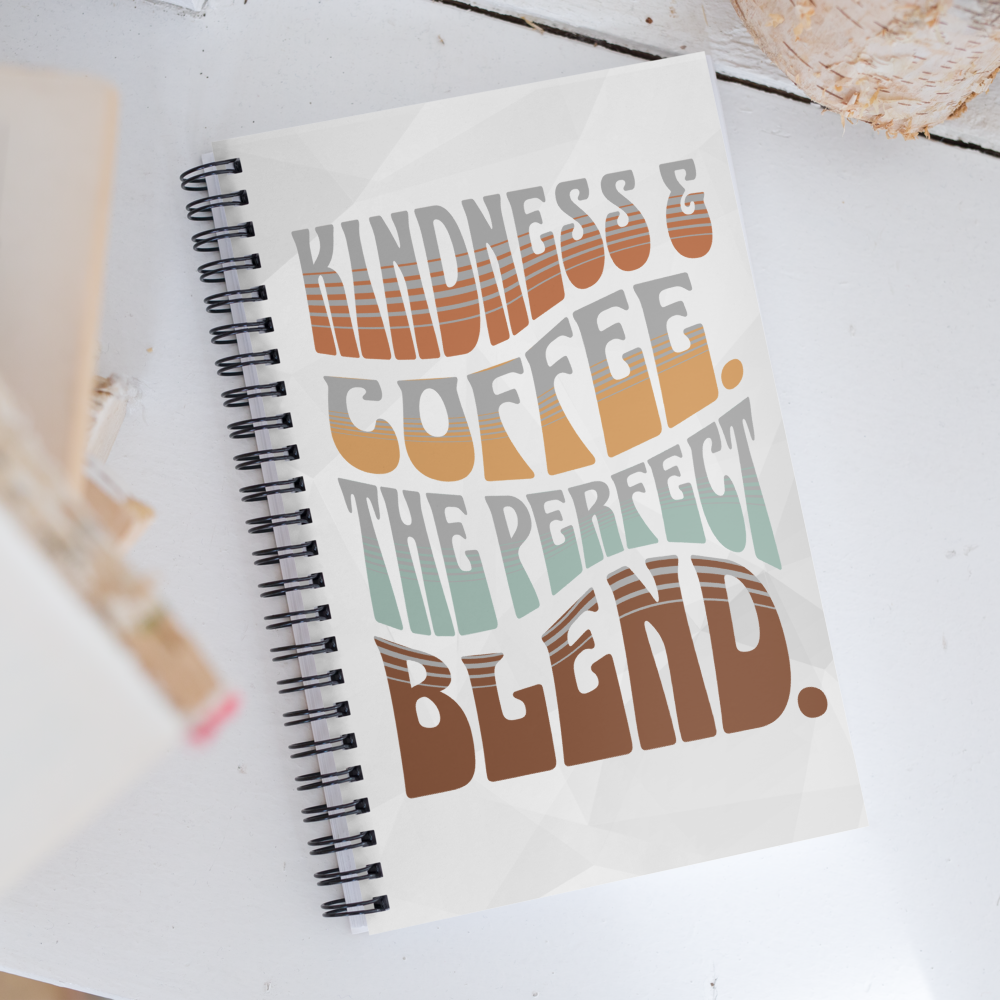 Spiral Notebook – Kindness Project - Coffee & Kindness — The Perfect Blend - Image 6