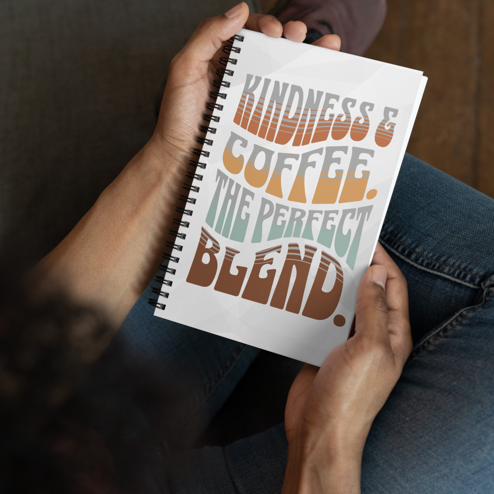Spiral Notebook – Kindness Project - Coffee & Kindness — The Perfect Blend - Image 7