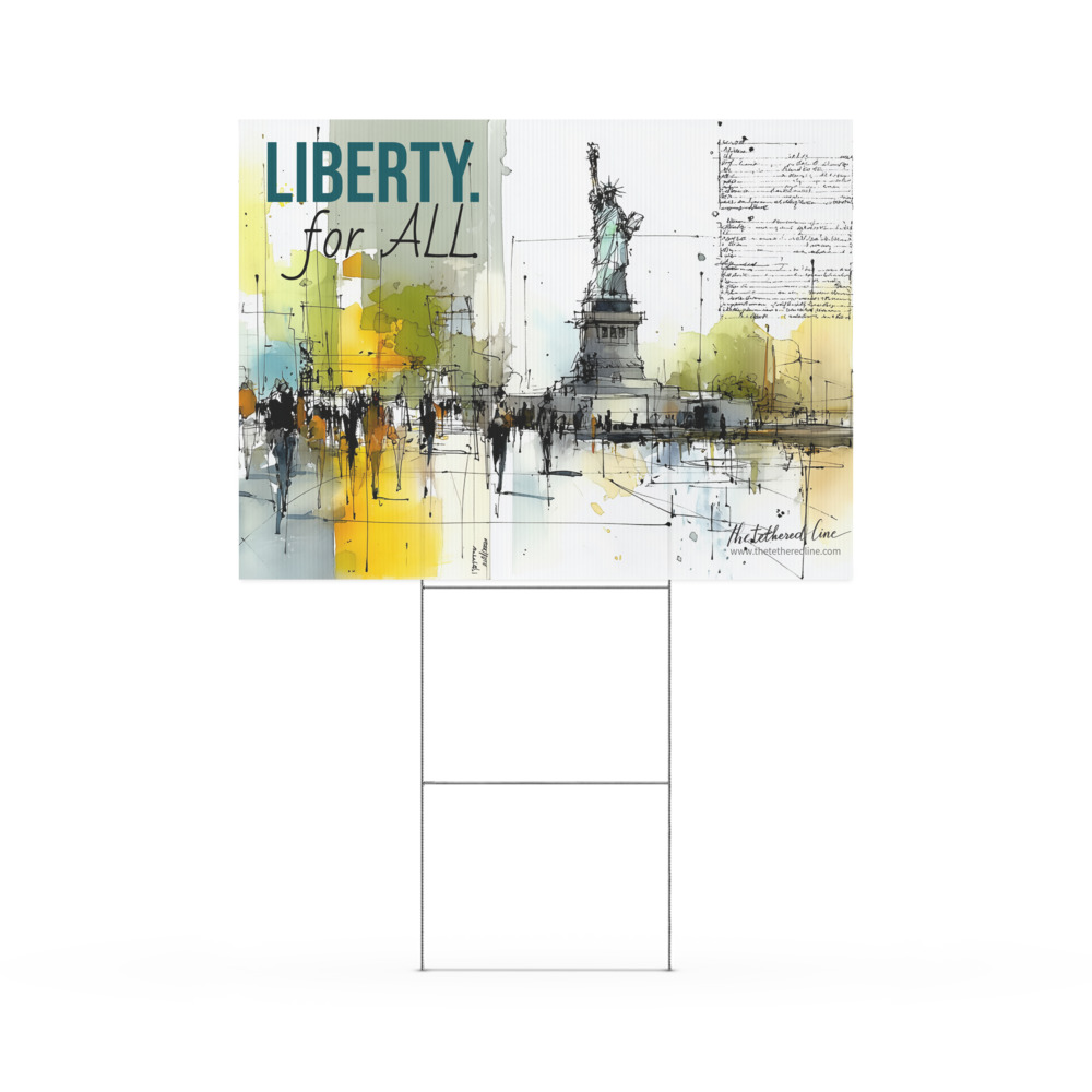We The People - Liberty. For All - Yard Sign - Image 3