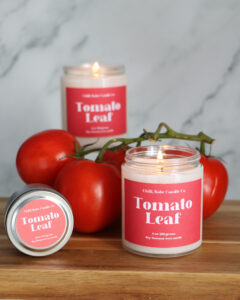 Tomato Leaf Candle | Tomato + Basil + Green Leaves