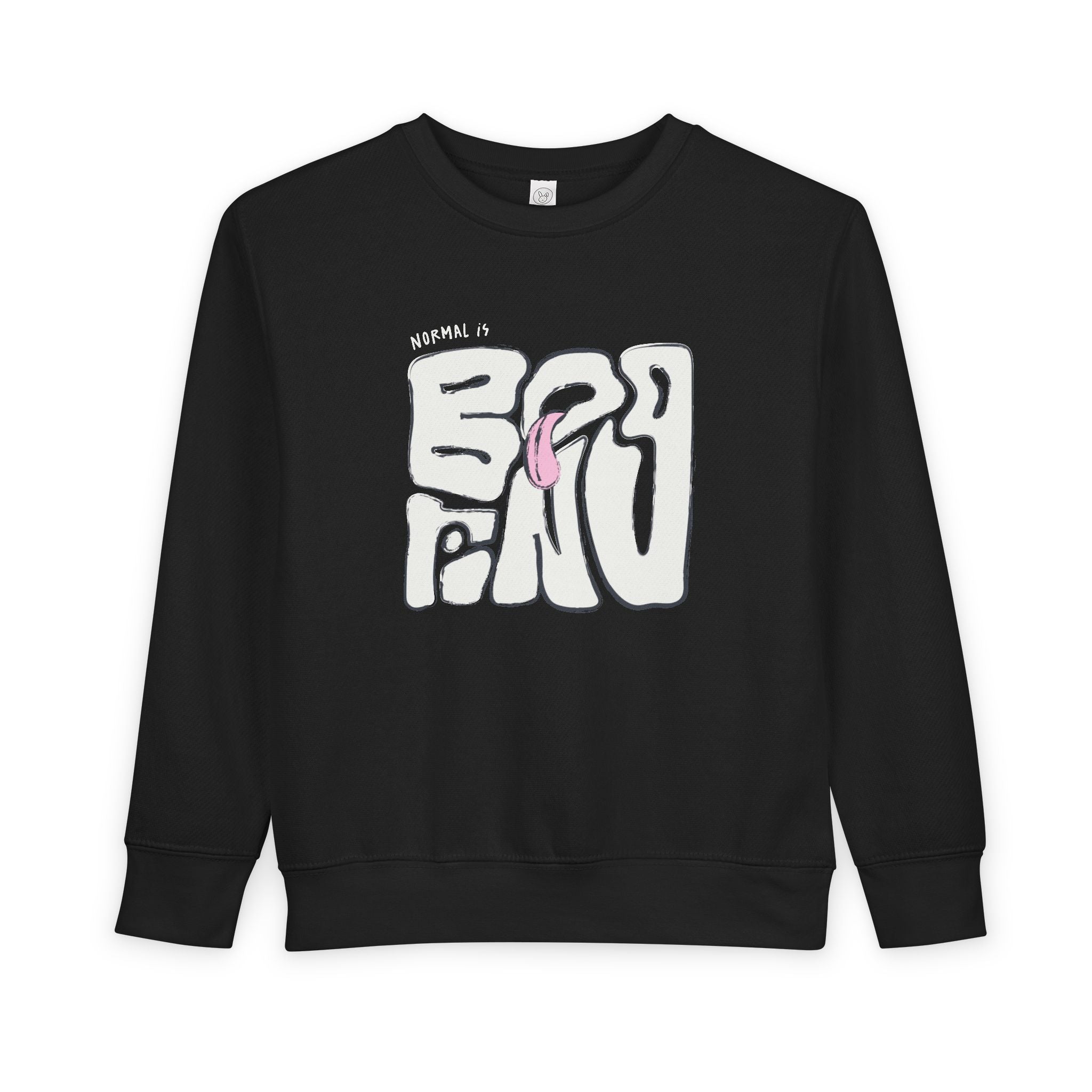 NORMAL IS BORING TODDLER CREWNECK SWEATSHIRT