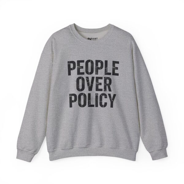PEOPLE OVER POLICY ADULT CREWNECK