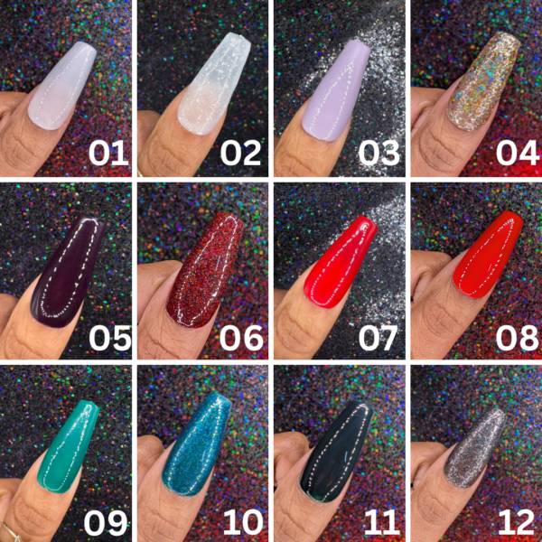 Winter Single Solid Color Sets *Choose Your Color* – Reusable Press-On Nail Extensions 10 or 24 nails