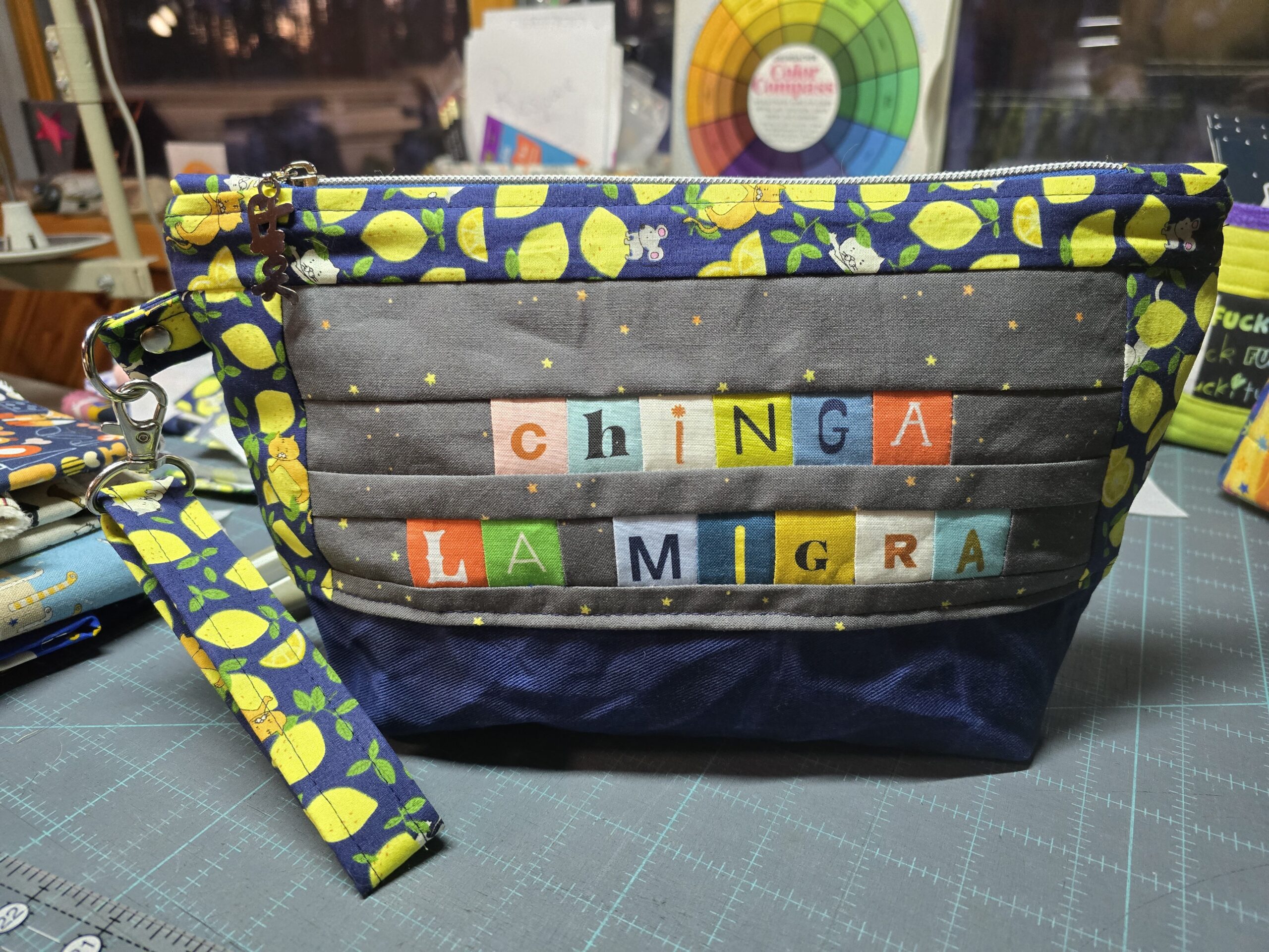 A bag with the words Chinga La Migra.