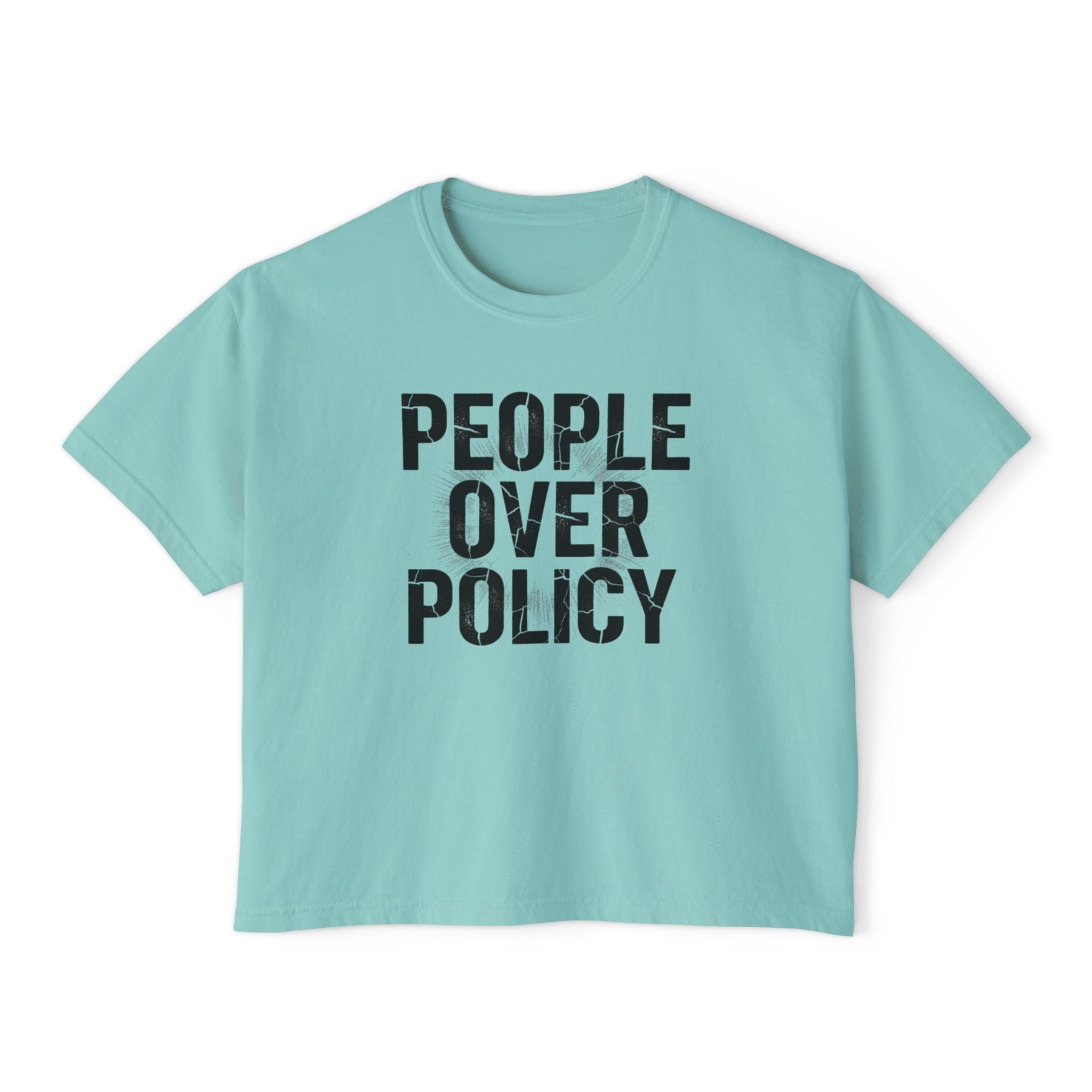 PEOPLE OVER POLICY BOXY FIT TEE
