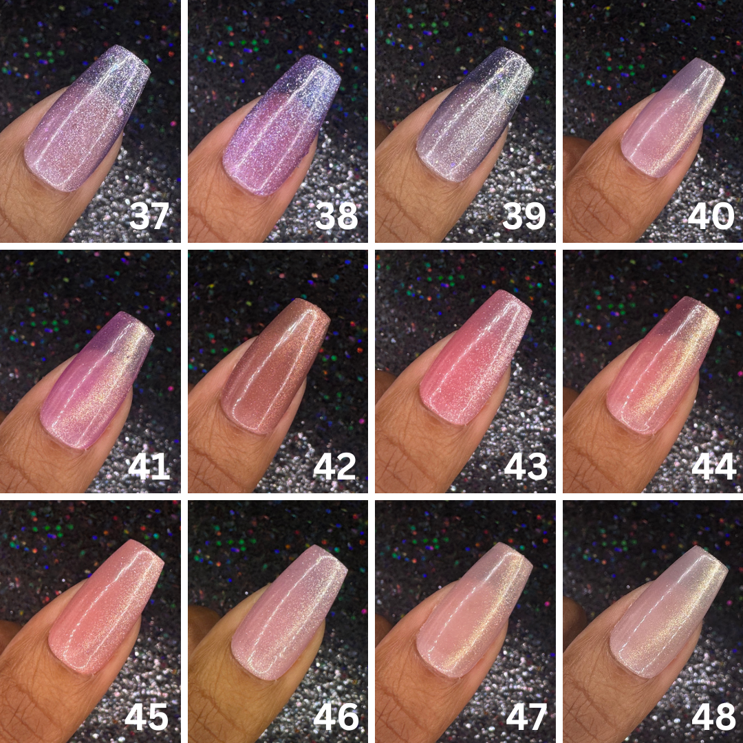 Single Solid Cat-Eye Color Sets *Choose Your Color* - Hand-painted Reusable Press-On Nail Extensions 10 pcs - Image 5