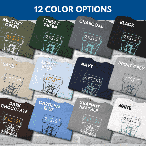 Statue of Liberty Resist Sweatshirt | Unisex Crewneck Political Activist Top