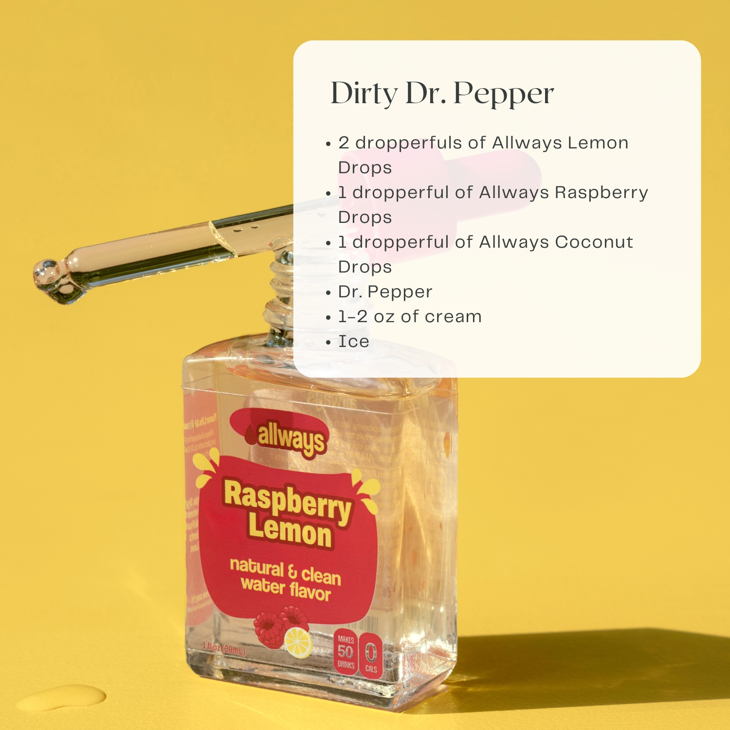 Natural Raspberry Lemon Water Enhancer | Sugar-Free, Zero Calories, Monk Fruit Sweetened | Glass Bottle for On-the-Go Hydration | Kids & Adults | 50 Servings - Image 3