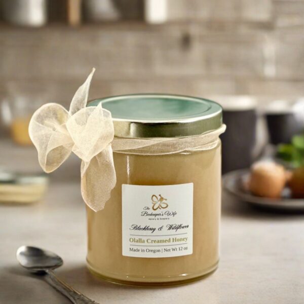 Artisanal Creamed Raw Oregon Honey | Blackberry and Wildflower