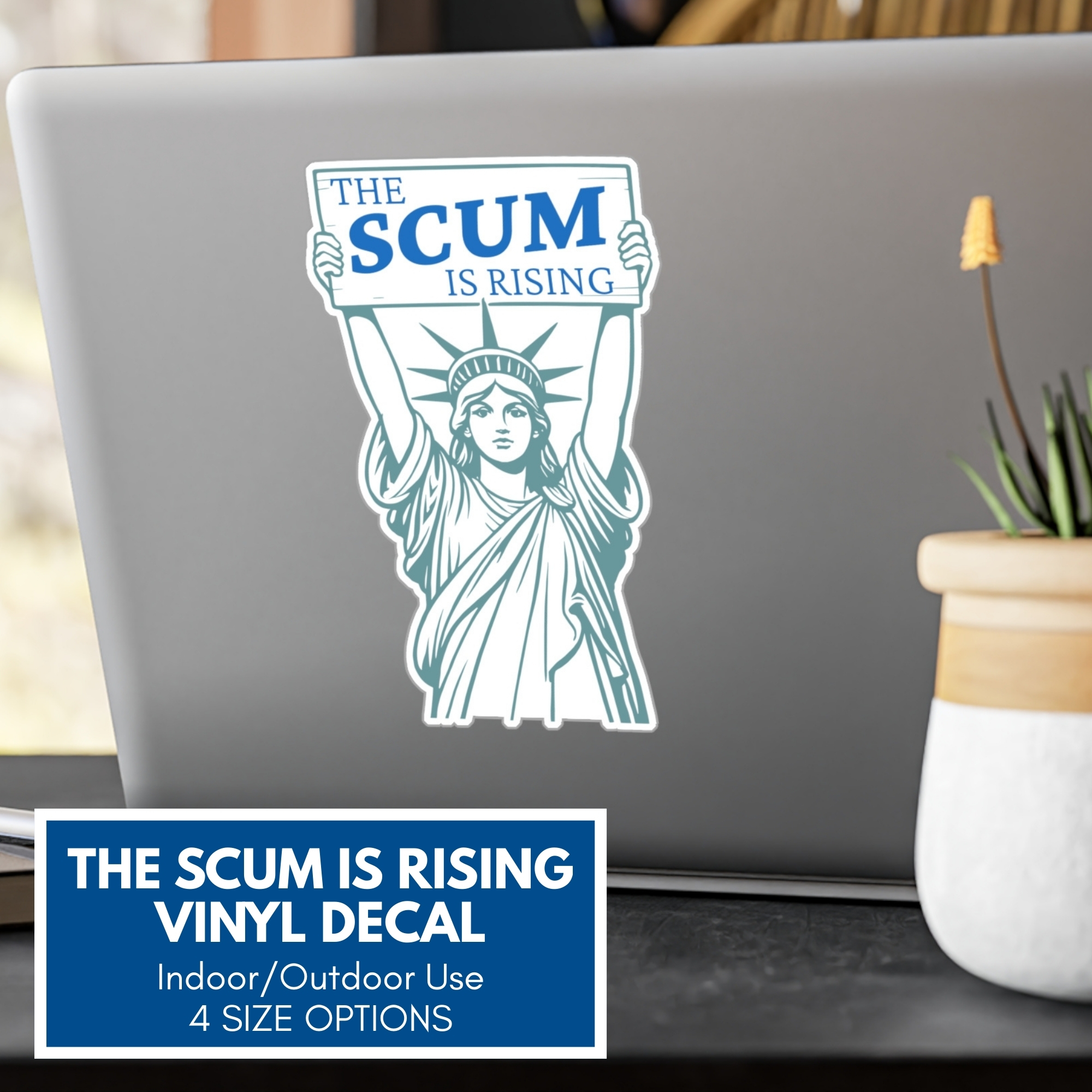 Radical-Left-Scum-Statue-of-Liberty-Vinyl-Sticker-Decal