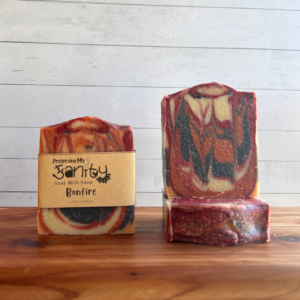 Bonfire Swirl Goat Milk Soap