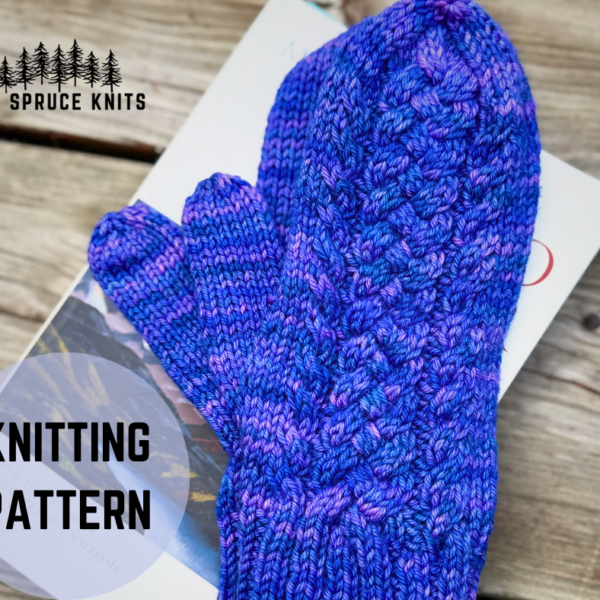 Braided River Mittens // Knitting PDF Pattern
