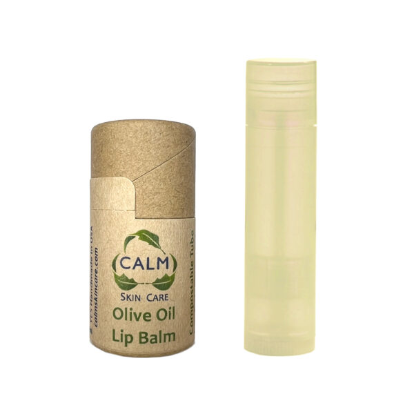 Olive Oil Lip Balm in Biodegradable Eco Paper Tubes by CALM Skin Care