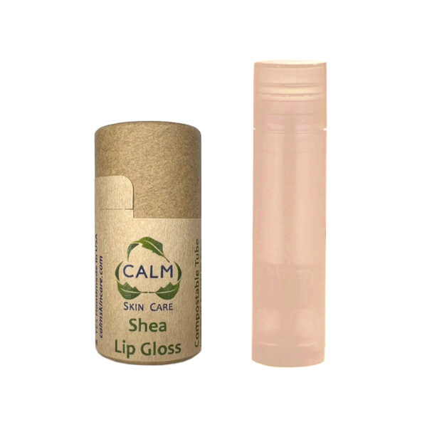 Shea Lip Gloss in Biodegradable Eco Paper Tubes by CALM Skin Care