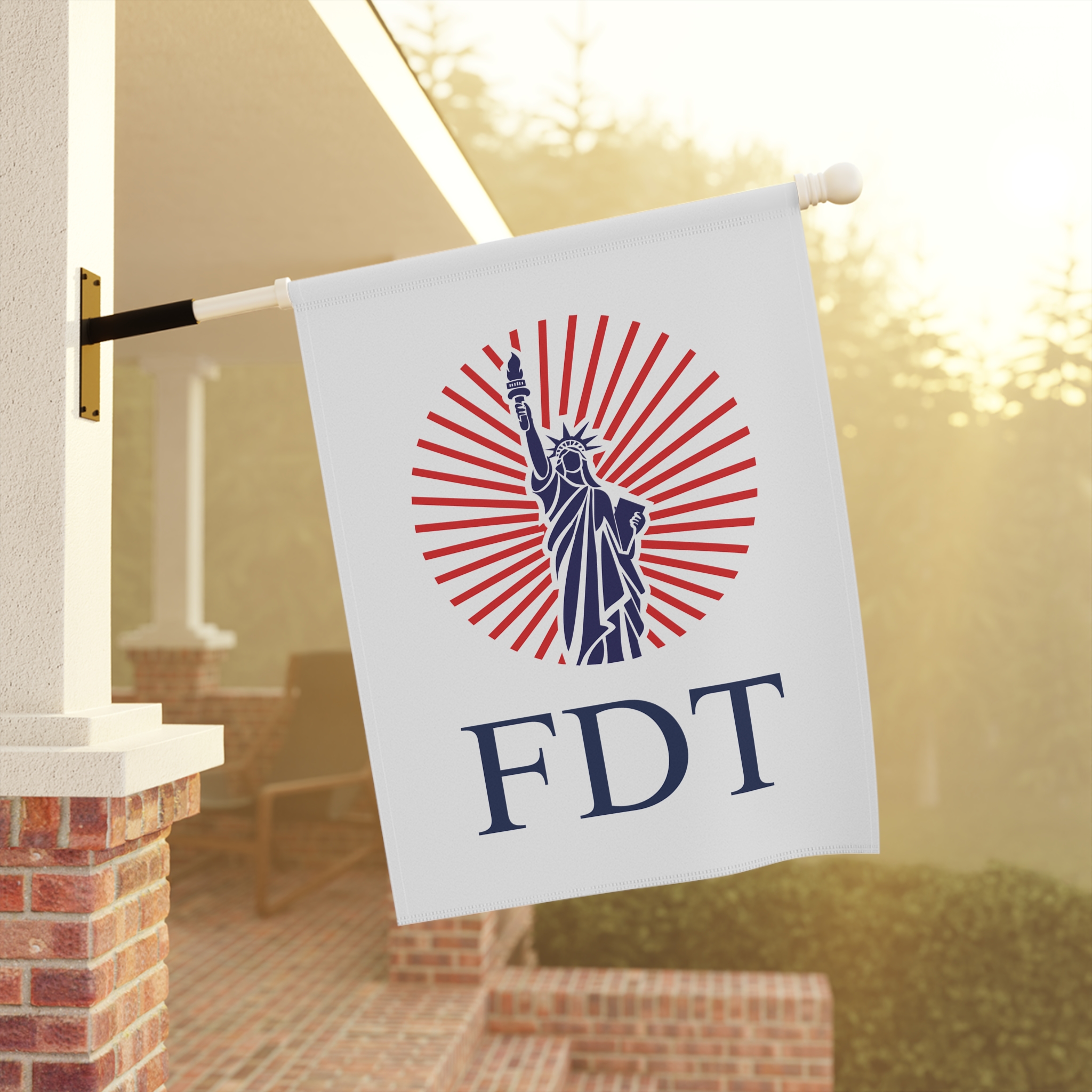 FDT House Flag with photo of statue of liberty