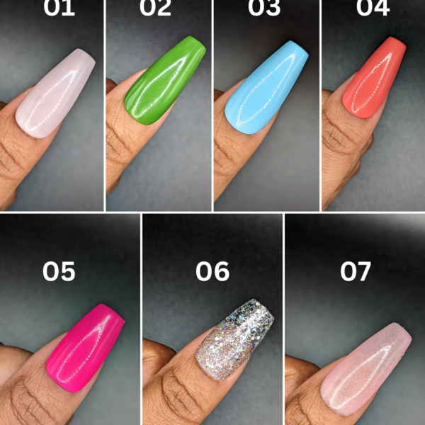 Spring Solid Color *Choose Your Color* – Hand-painted Reusable Press-On Nail Extensions 10 pcs