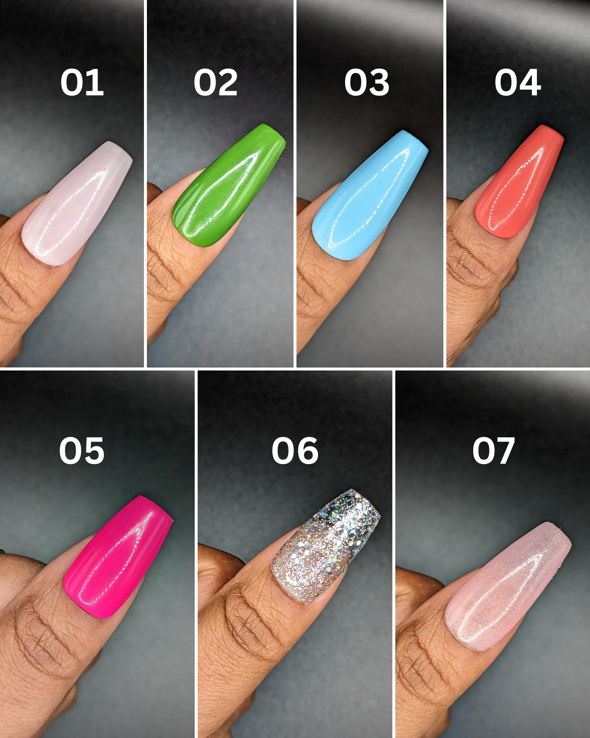 Spring Solid Color *Choose Your Color* - Hand-painted Reusable Press-On Nail Extensions 10 pcs - Image 2
