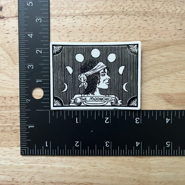 The Moonchild Sticker – weatherproof adhesive, UV protective laminate