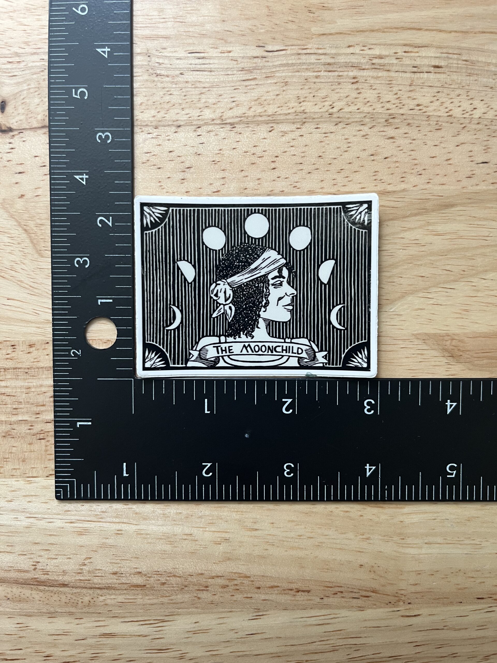 The Moonchild Sticker - weatherproof adhesive, UV protective laminate - Image 2