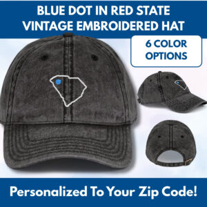 Custom-Blue-Dot-Red-State-Vintage-Embroidered-Hat