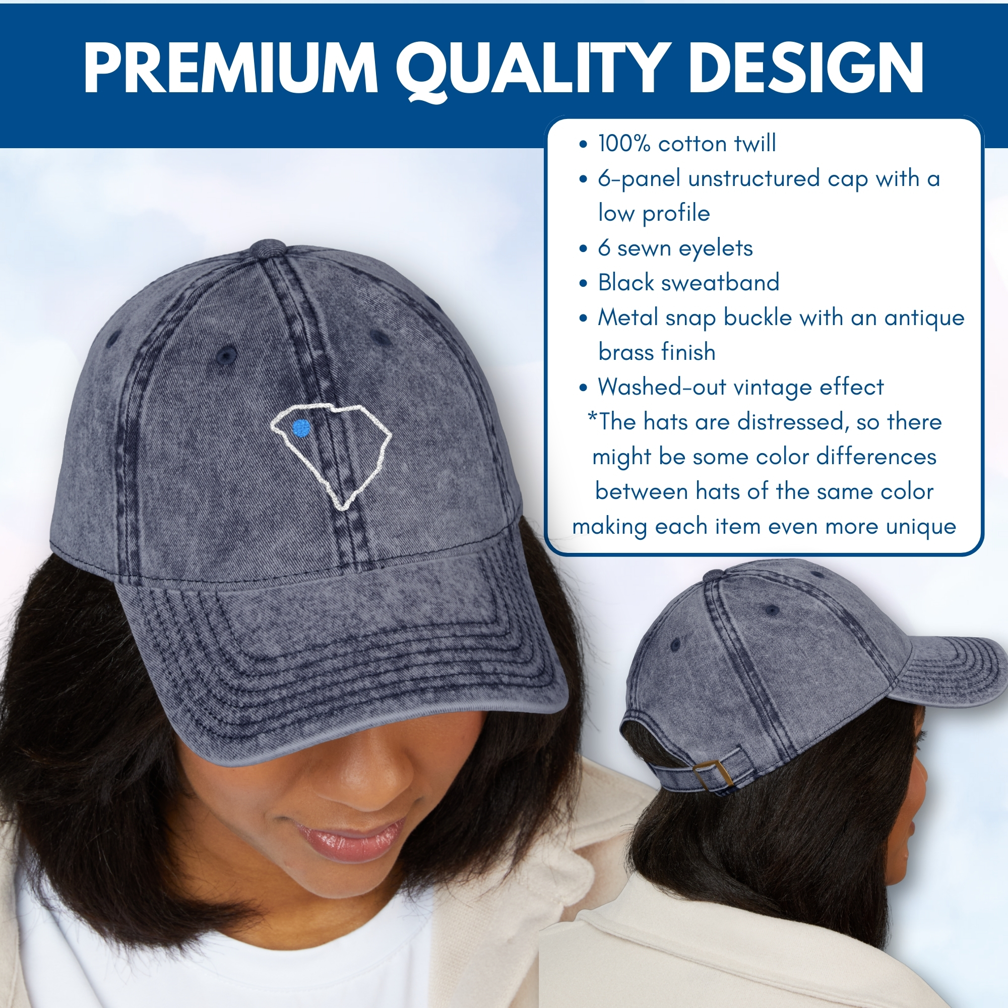 Custom-Blue-Dot-Red-State-Vintage-Embroidered-Hat