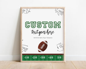 football sign template